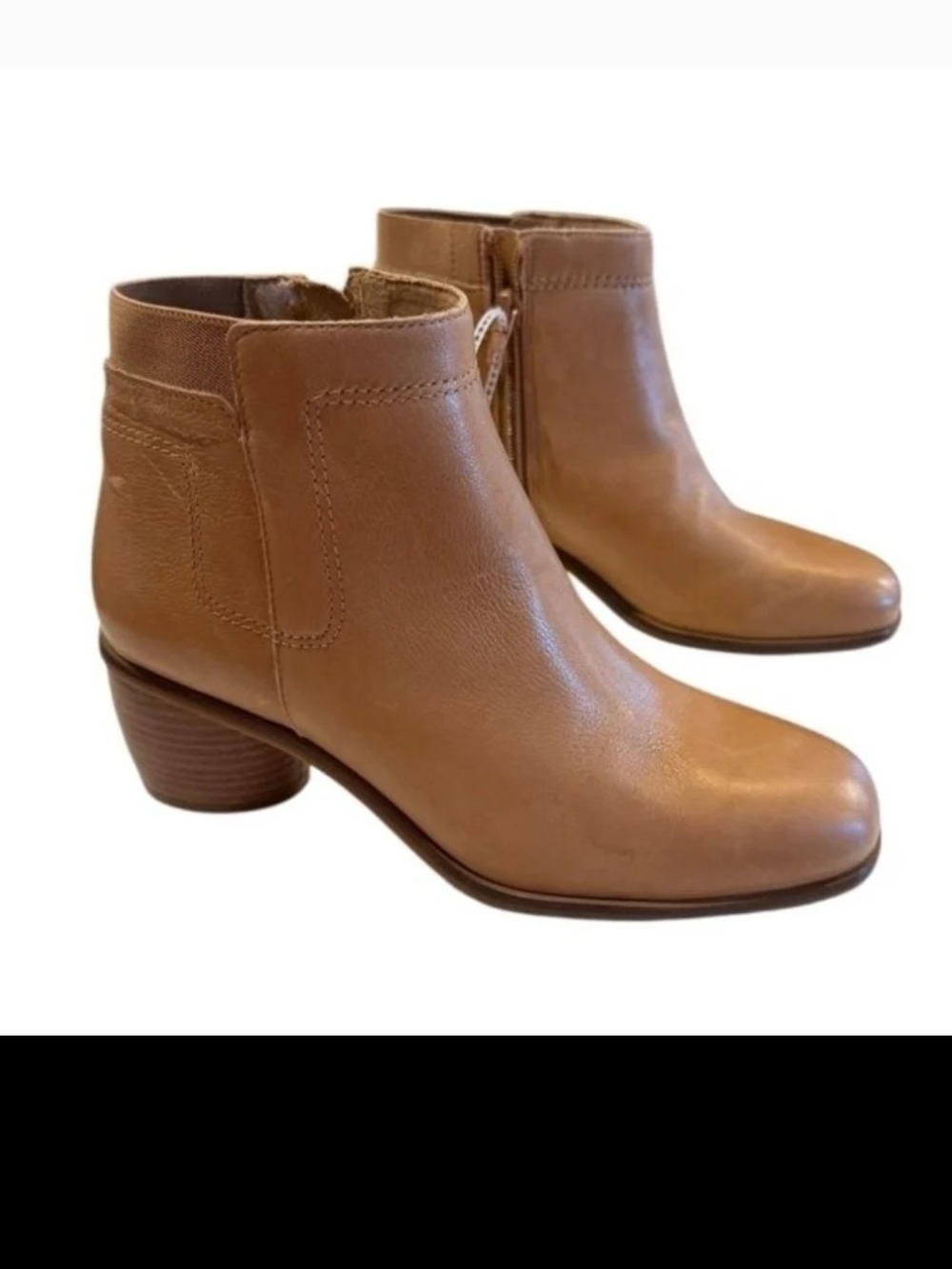 BRIOSO Amos tan leather ankle booties size 9